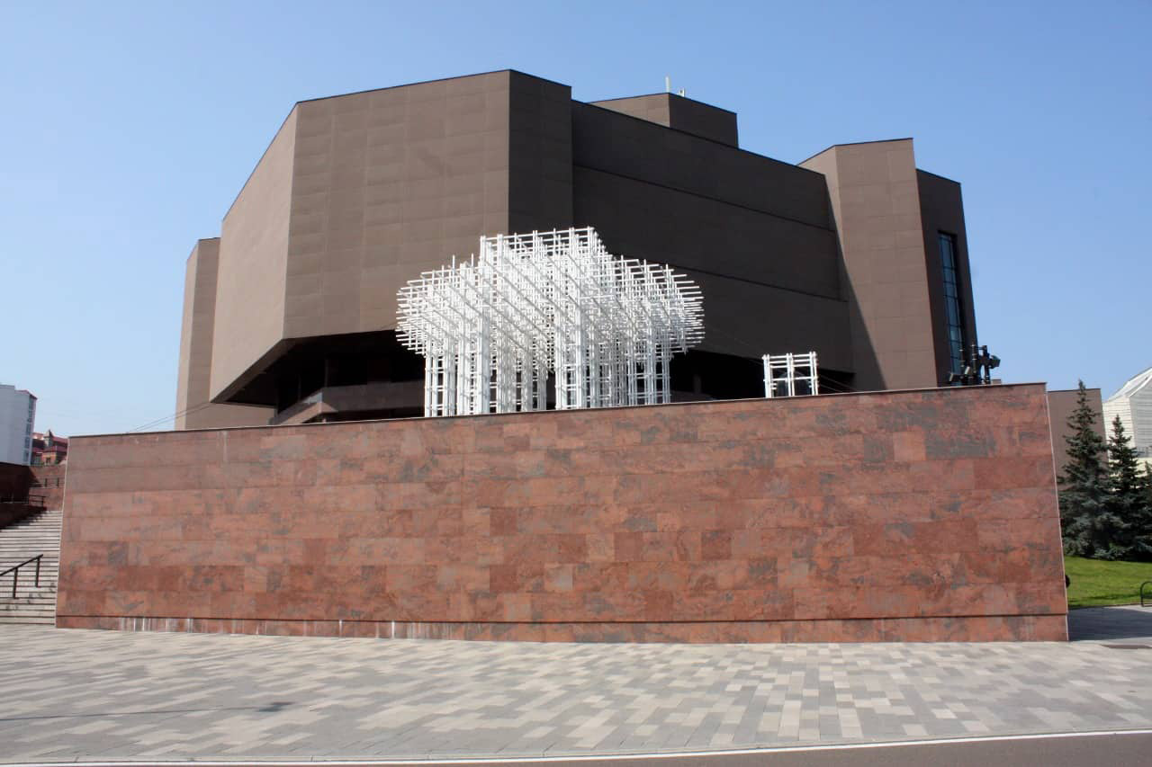 Ploshchad Mira museum center is the biggest presentation space of modern art in Siberia , Russia