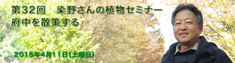 第32回 染野さんの植物セミナー 府中を散策する